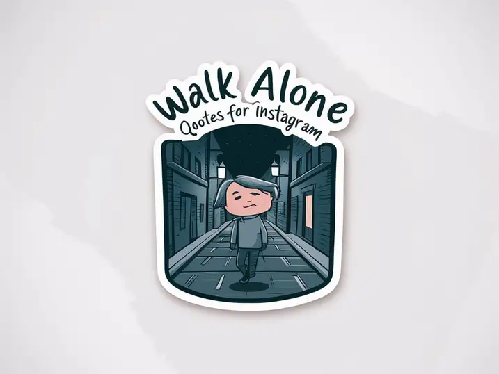 Walk Alone Quotes for Instagram