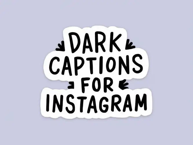 Dark Captions for Instagram