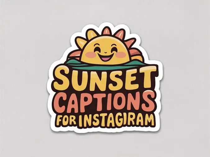 Sunset Captions for Instagram