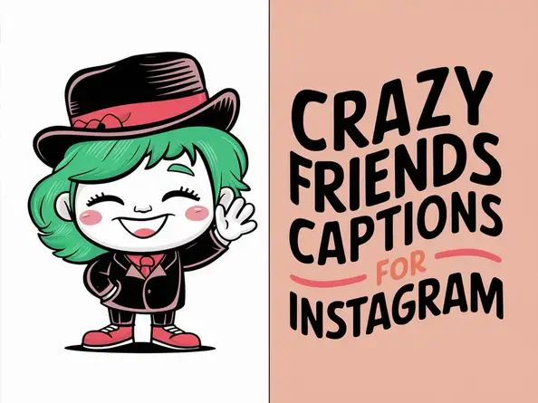 Crazy Friends Captions for Instagram